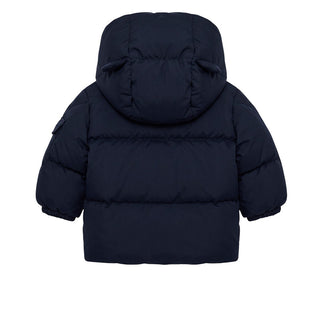 Moncler Giubbino Blu Jareth Con Cappuccio L29511A00001-778 Per Neonato
