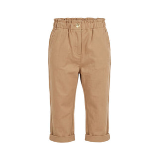 Maperò Pantaloni In Gabardine Color Cammello M34264/440 Per Neonata