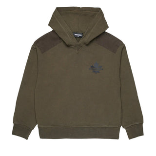 Dsquared2 Felpa Verde Con Cappuccio E Logo DQ3423-D0AIP-DQ558 Per Bambino