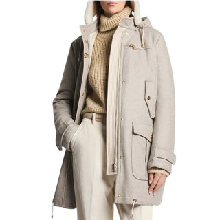 Fay Parka In Tessuto Di Lana E Cashmere NAW155113220 Per Donna