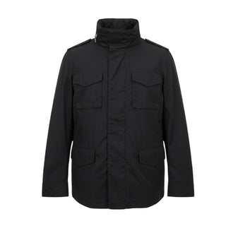 Moncler Giacca Antivento Nera In Nylon LUSI47N0U45