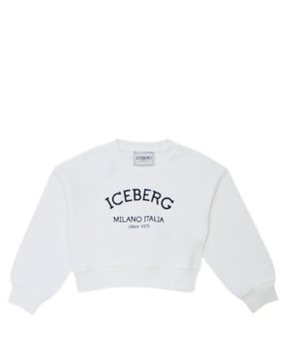 Iceberg Felpa Girocollo MFICE5151J Unisex Junior