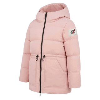 After Label Piumino Trapuntato Rosa Con Cappuccio 3441OZ00038/3 Per Bambina