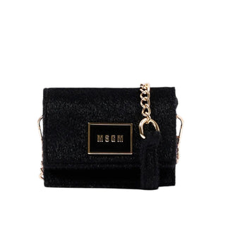 MSGM Borse Nera Peluche F6MSJGBA179/110 Per Bambina