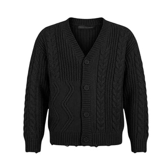 Daniele Alessandrini Cardigan Nero In Misto Lana 1231W00304-N Per Bambino