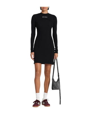 Palm Angels Ribbed Dress PWDH004C99FAB0011003 Short