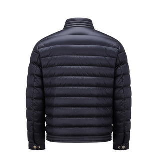 Moncler Giubbino Urzey 100 Grammi Blu Con Logo I19541A00049