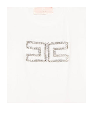 Elisabetta Franchi T-shirt girocollo con logo EFTS239