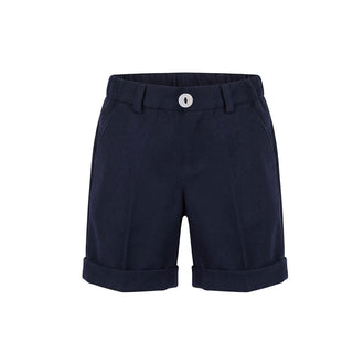 J.o Milano Bermuda Blu In Misto Lana 2664A2 Per Neonato