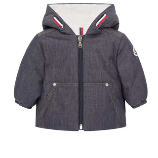 Moncler Piumino Alaric In Denim L29511A00006-77A Per Neonato