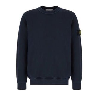 Stone Island Felpa Girocollo Blu Navy In Cotone L1S156100060/V0020 Per Uomo