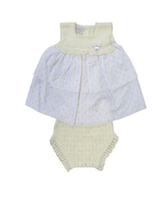 Paz Rodriguez Vestina In Filo e Cotone 027-122294 Neonati