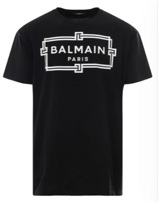 Balmain Crewneck T-shirt with front logo EF000G065